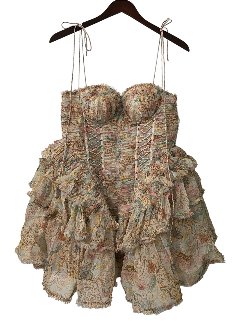 NWT Zimmermann Rebellion Freyed Silk Dress Size 2 US M - Picture 12 of 17